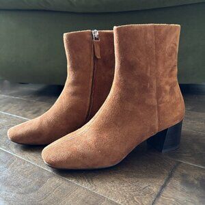 Everlane The Day Boot Almond Suede 6.5